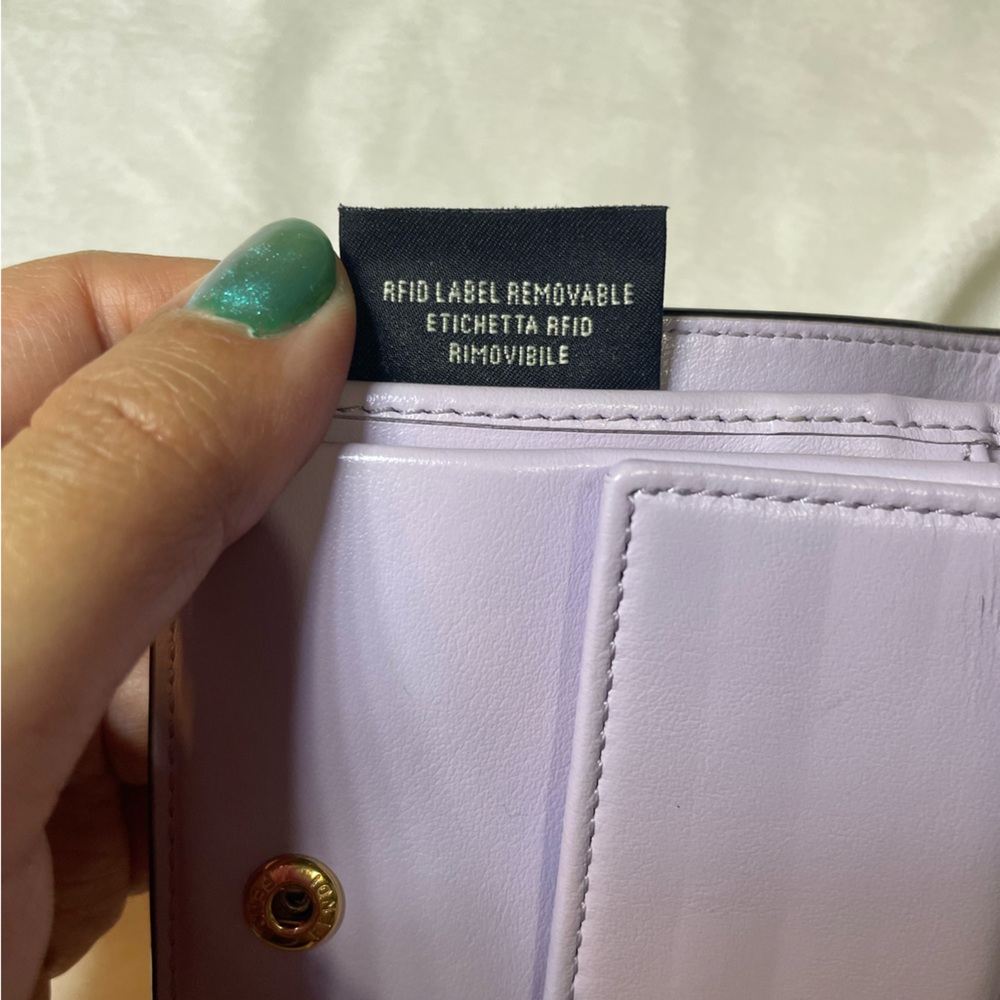 Fendi Lilac F Is Fendi Bifold Compact Wallet 💜 - Picture 15 of 16